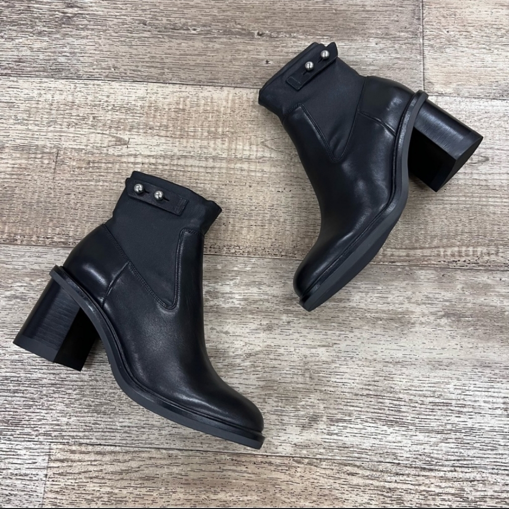 Nib Rag & Bone Soren Black Leather Ankle Boots